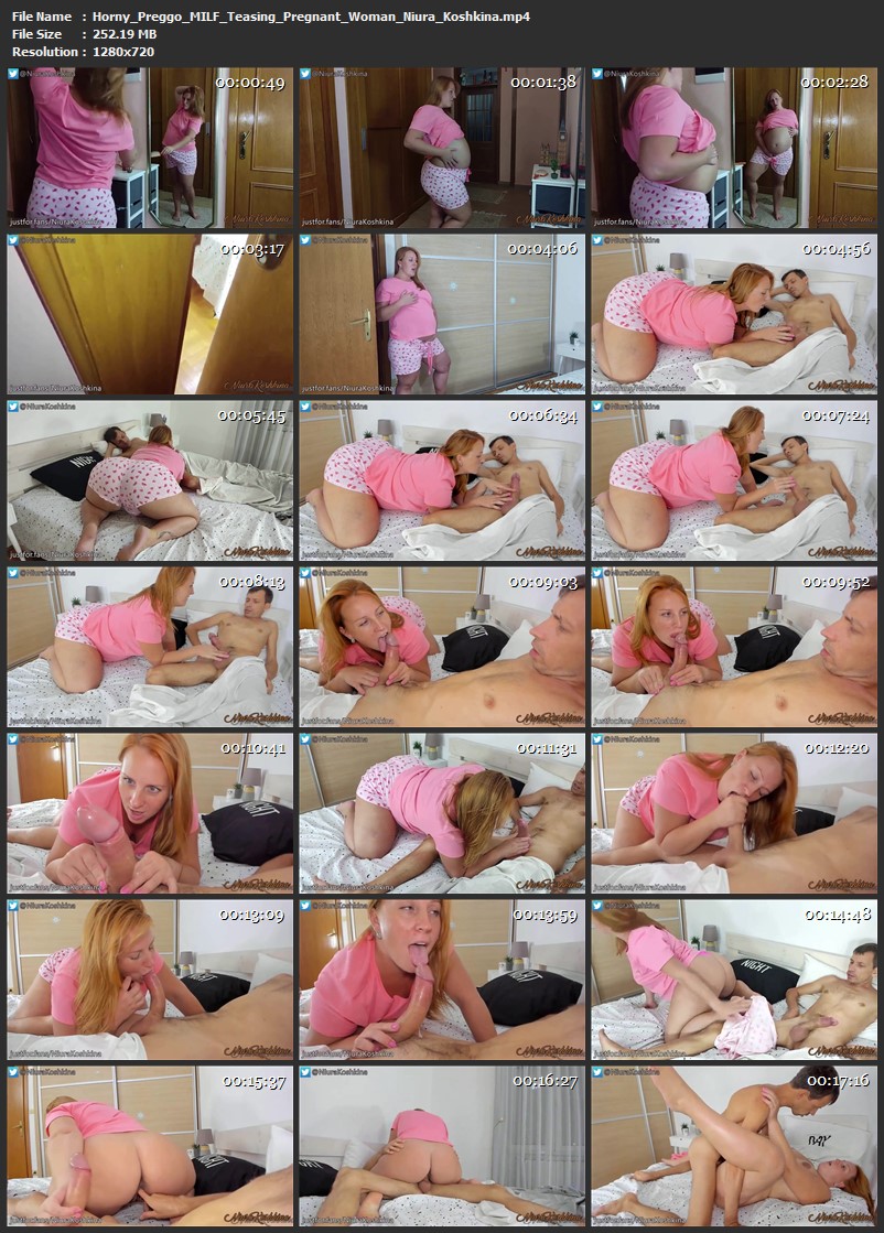 Horny Preggo MILF Teasing - Pregnant Woman Niura Koshkina. (252 Mb)