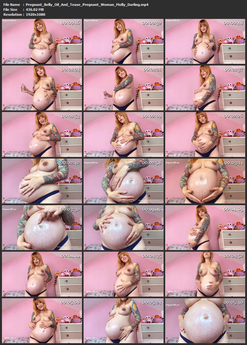Pregnant Belly Oil And Tease - Pregnant Woman Molly Darling (436 Mb)